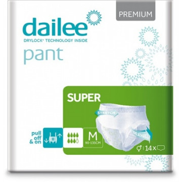 Sauskelnės - kelnaitės Dailee Pants SUPER, M, 75–125 cm, 14 vnt pakuotė