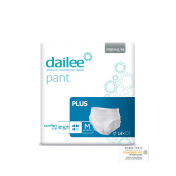 Sauskelnės - kelnaitės Dailee Pants PREMIUM Plus, M, 75–125 cm, 14 vnt pakuotė