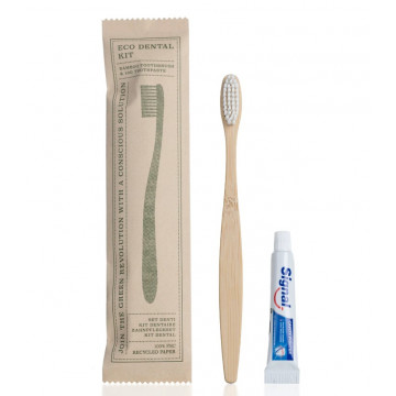Dantų valymo rinkinys Eco elements (šepetėlis+pasta 10g), 1 vnt.