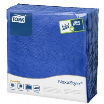 Stalo servetelės Tork Premium NexxStyle, 38x39cm, tamsiai mėlynos, 2sl.