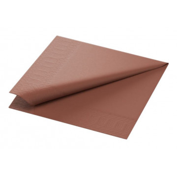 Stalo servetėlės Duni Ecoecho 33x33cm, 2sl. pop., rudos,125vnt.