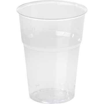 Duni Vienkartinės stiklinės  karštiems/šaltiems gėrimams, Trend 250 (200) ml, skaidrios, PS, max +100°C, 50 vnt.