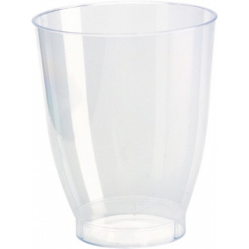Duni Vienkartinės stiklinės sultims,  Crystallo 240 (200) ml, skaidrios, PS, max +100°C, 30 vnt.