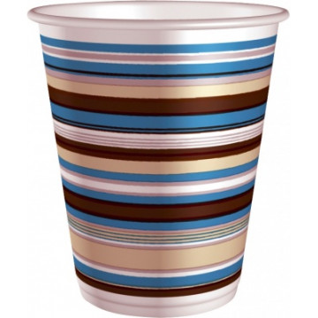 Duni Vienkartiniai puodeliai kavai (214270), 200 ml, juostelėmis, PAP/PE, max +100°C, 75 vnt.