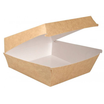 Vienkartinės dėžutės burgeriams, pop. 11,5x10,5x8 cm, 75 vnt.