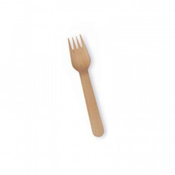 Vienkartinės šakutės, medinės, 16cm, 50 vnt.