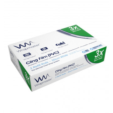 Maistinė plėvelė Wrapmaster 30cmx300m, PVC