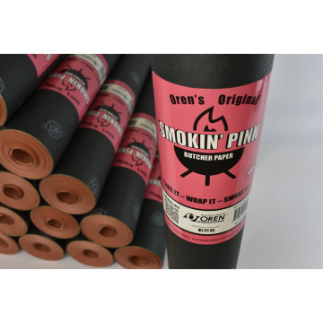Nebalintas kraft popierius mėsai supakuoti Pink Butcher paper 60cmX30m