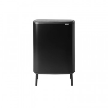 Šiukšlių dėžė Brabantia Bo Touch Bin Hi, juodo matinio metalo, 2x30l