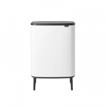 Šiukšlių dėžė Brabantia Bo Touch Bin Hi, balta, 2x30l