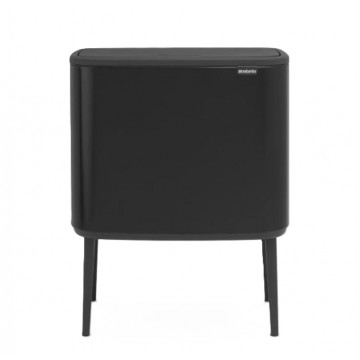 Šiukšlių dėžė Brabantia Bo Touch Bin, juoda matinė, 3x11l