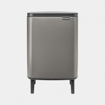 Šiukšlių dėžė Brabantia Bo Hi, platinos spalvos, 12l