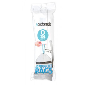 Šiukšlių maišai Brabantia (O), balti, 30l, 20vnt.