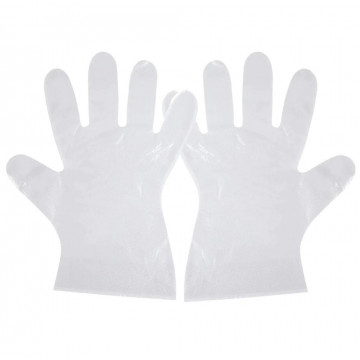 Vienkartinės polietileninės pirštinės MProtect, HDPE, skaidrios, 100vnt