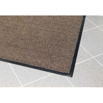 Įėjimo kilimas PVC pagrindu, Vynaplush juodas/rudas 0.6m x 0.9m (7mm)