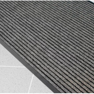 Įėjimo kilimas PVC pagrindu, Duo juoda/pilka 0.6m x 0.9m (7mm)