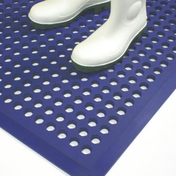 Nuovargį mažinantis apsauginis kilimėlis nuo slydimo, Worksafe, mėlynas, 0.9 x 1.5m