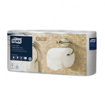 Tualetinis popierius rulonėliais Tork Premium Extra Soft T4, 3sl