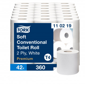 Tualetinis popierius rulonėliais Tork Premium Soft T4, 2sl.