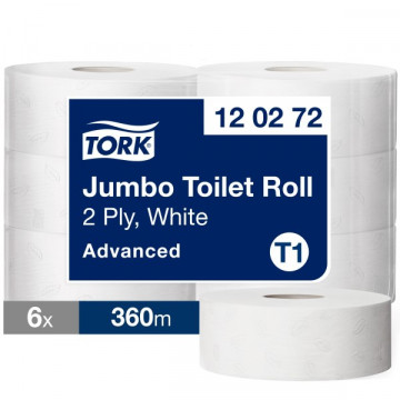 Tualetinis popierius rulonais Tork Advanced Jumbo T1, 2sl.