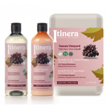Kosmetikos rinkinys Itinera (šampūnas ir plaukų kondicionierius su vynuogėmis), 2x370ml
