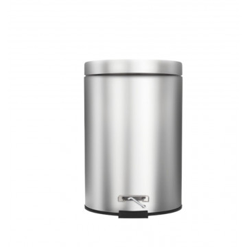 Šiukšlių dėžė 3l, metalinė, atidaroma koja