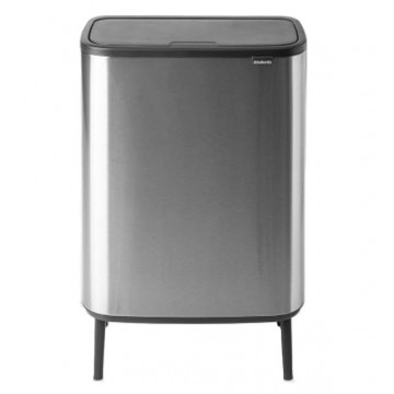 Šiukšlių dėžė Brabantia Bo Touch Bin Hi, matinio metalo, FPP, 2x30l