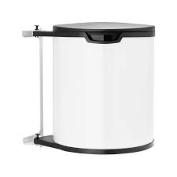 Integruojama šiukšlių dėžė Brabantia, balta, 15l