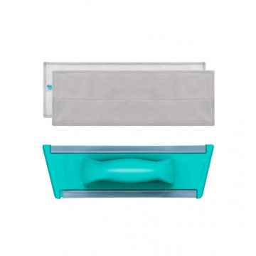 Stiklų valymo komplektas: laikiklis ir šluostės