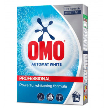 Skalbimo milteliai Pro Formula OMO Professional Automat White, 5,4 kg