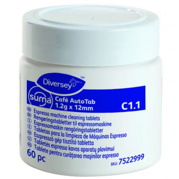Tabletės kavos aparatų valymui Suma Cafe AutoTabs 1,2g x12mm C1.1, 60vnt