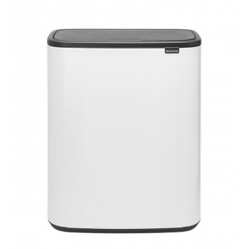 Šiukšlių dėžė Brabantia Bo Touch Bin, balta, 2x30l