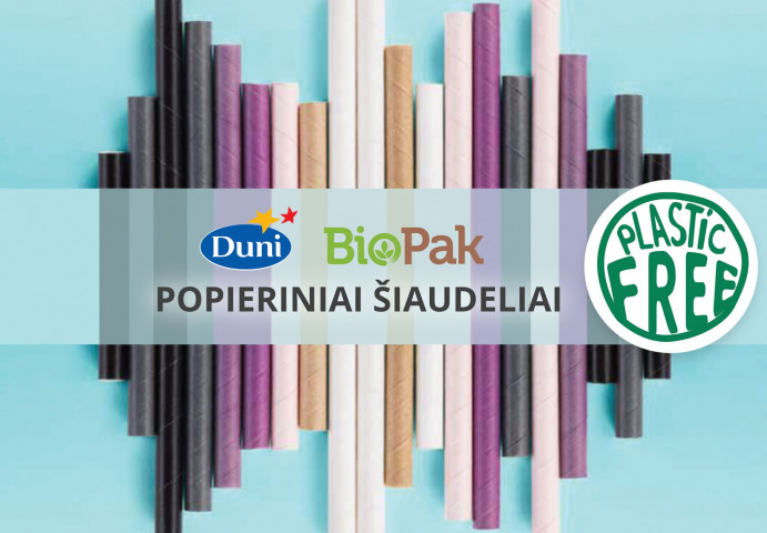 Popieriniai šiaudeliai Duni Bio Pak